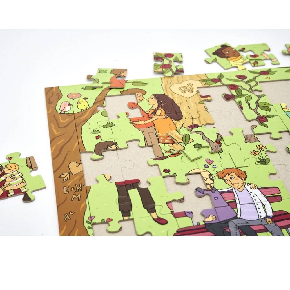 Puzzle für die Vielfalt von Hautfarben – 45 nachhaltige Teile für Kinder ab 3 Jahren