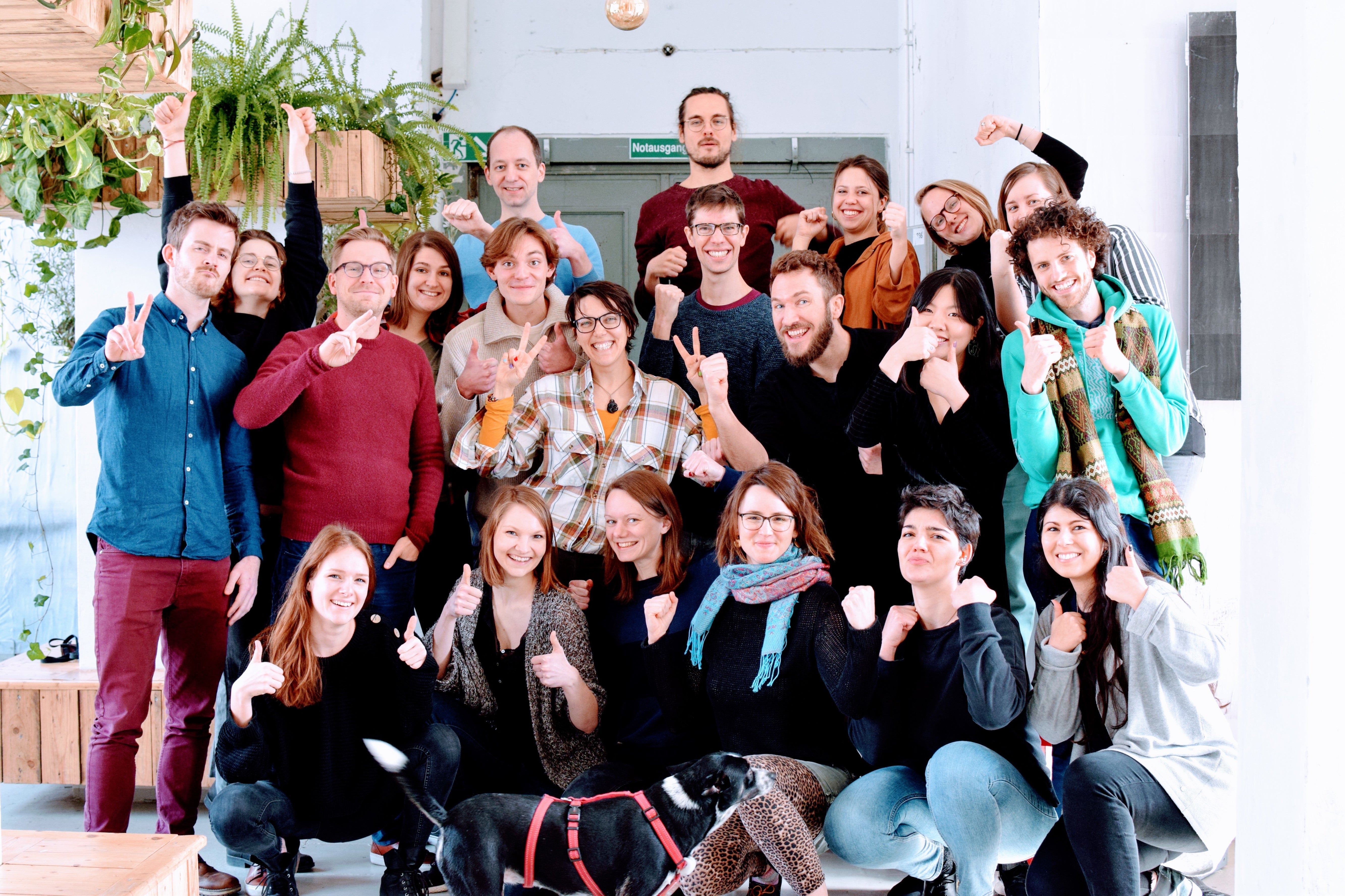 Gruppenbild des motivierten GoVolunteer Teams aus Vor-Corona-Zeiten 2019