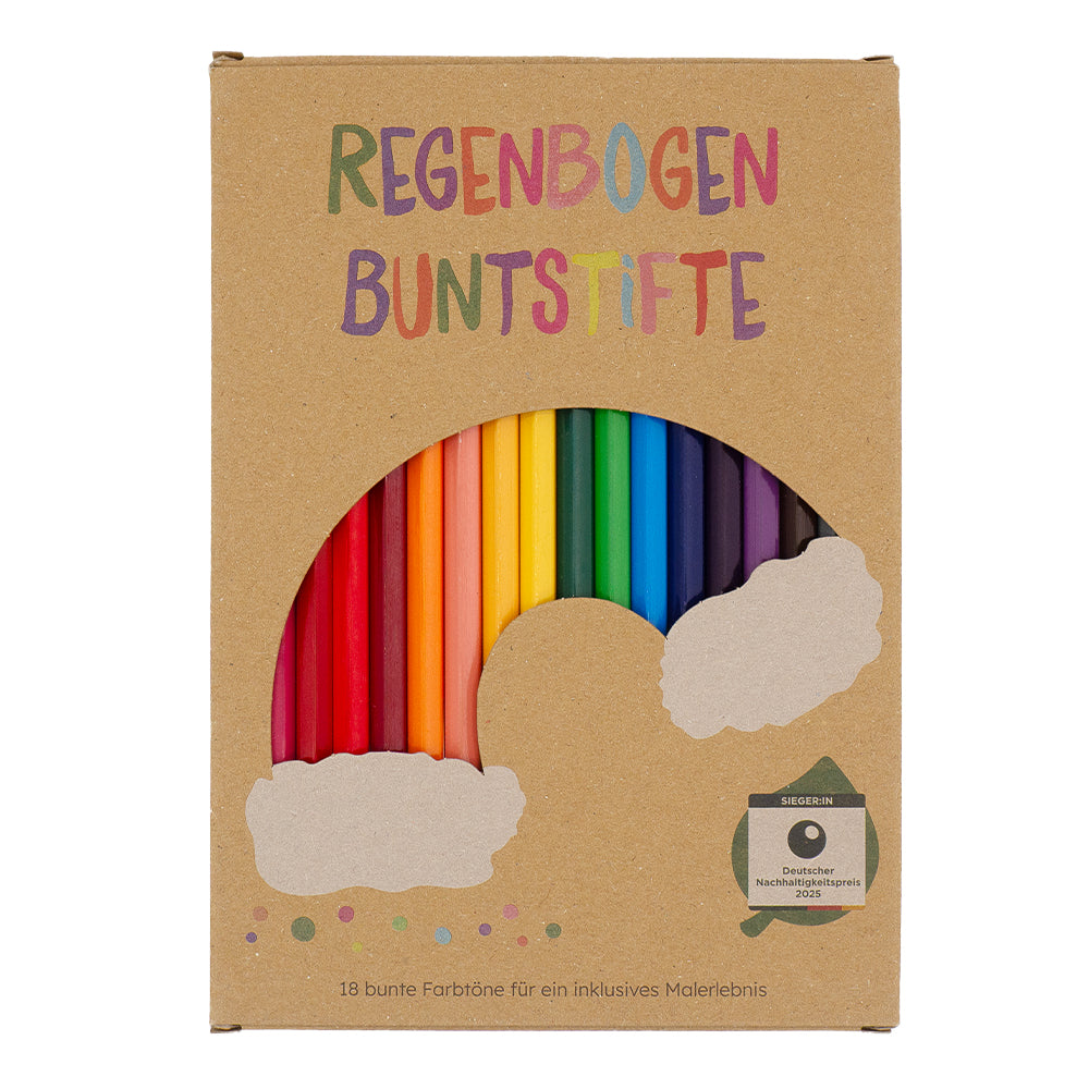 18 Regenbogen-Buntstifte für Kinder
