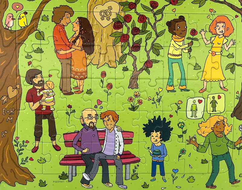 Puzzle für die Vielfalt