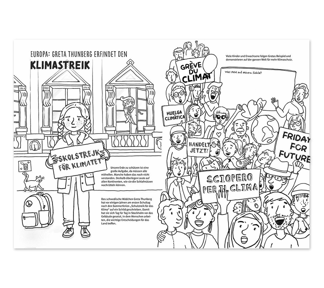 Schulset Klimaschutz-Malbuch