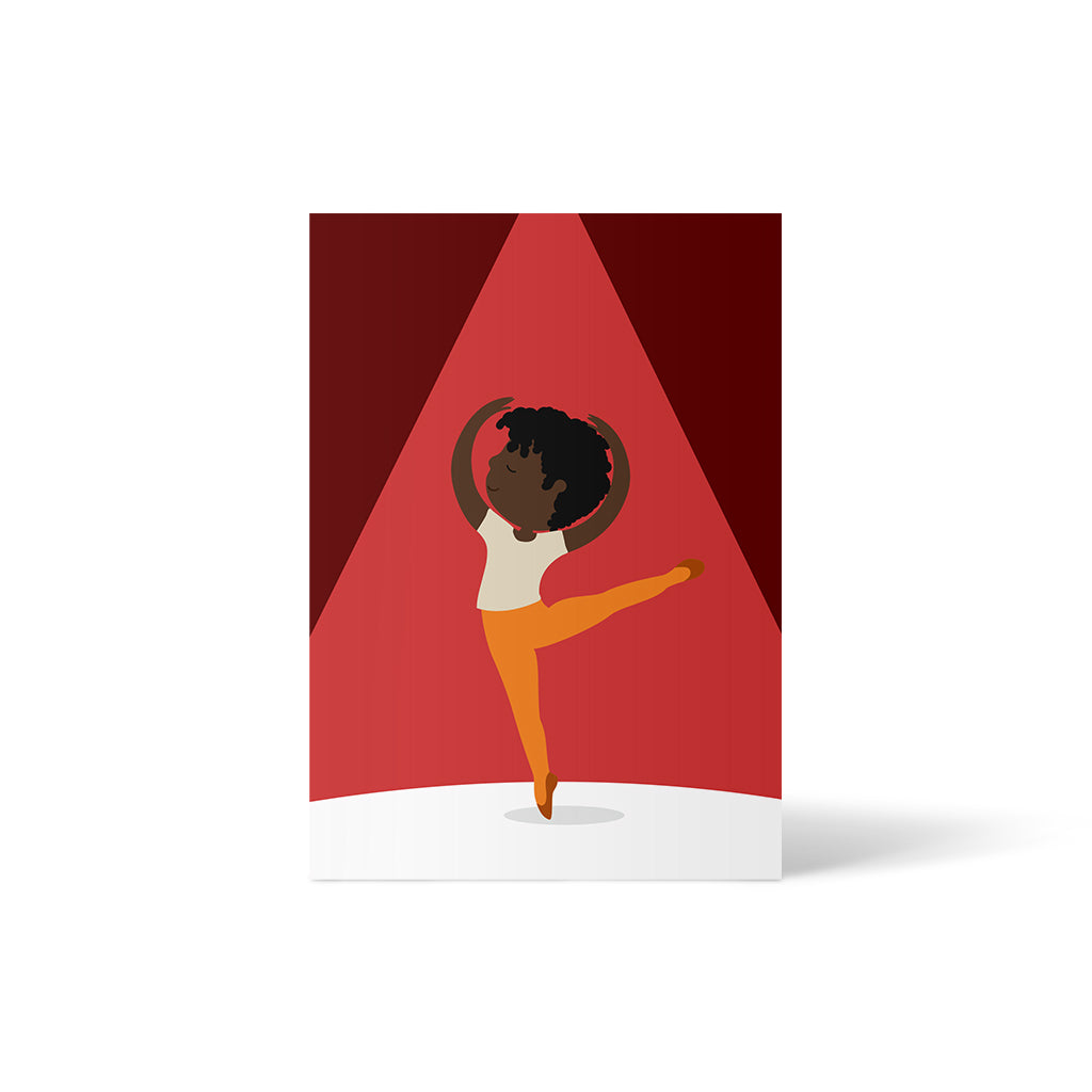 Ballett rot (Kinderkarte)