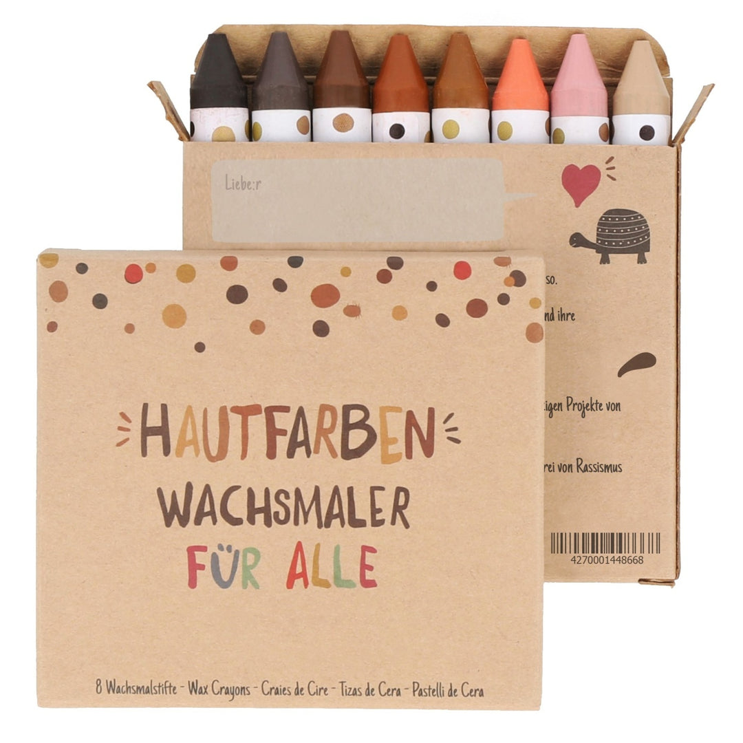 Schulset Hautfarben-Wachsmaler