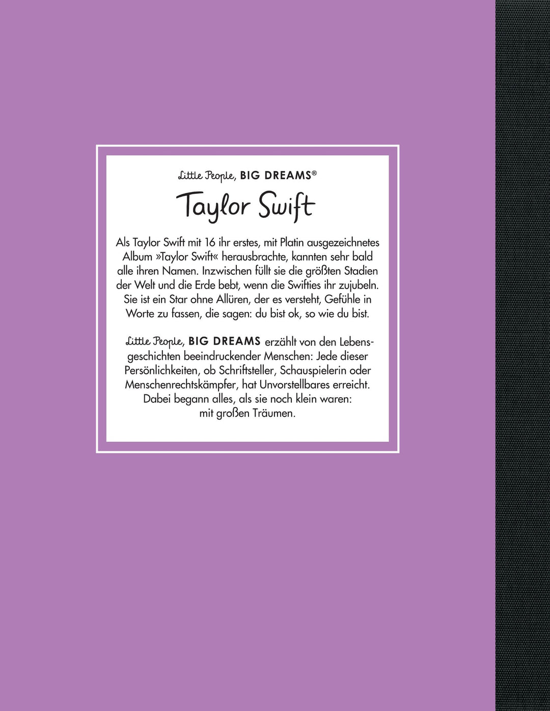 Taylor Swift – Buch für Kinder